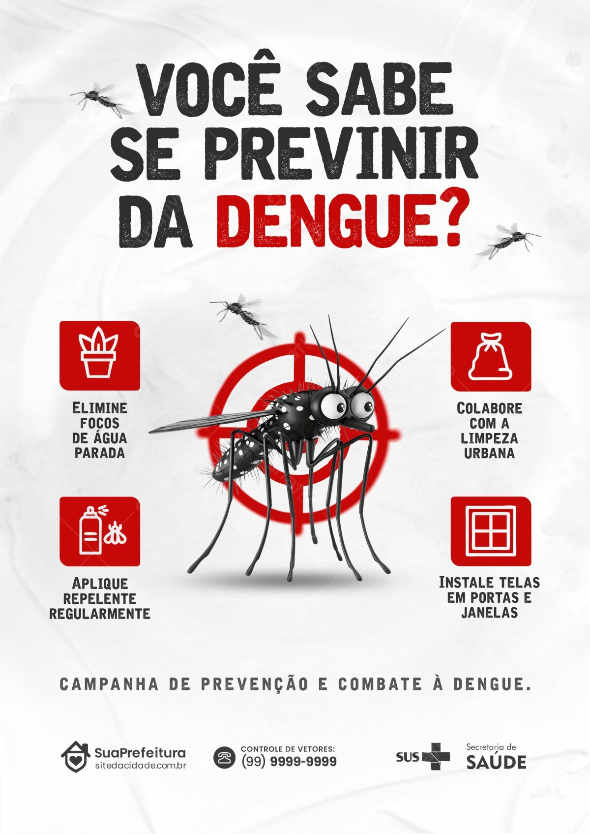 ideias de cartaz sobre a dengue
