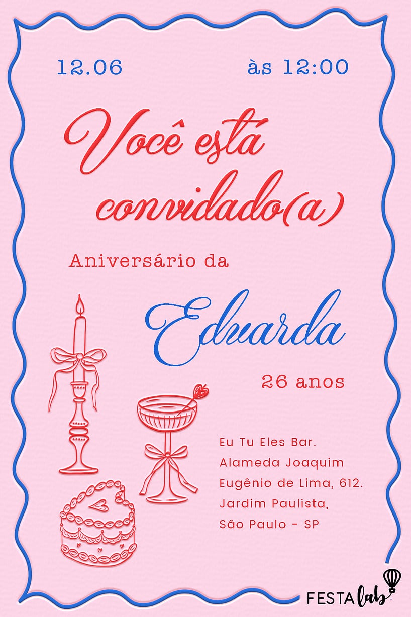 ideias de convite de aniversário