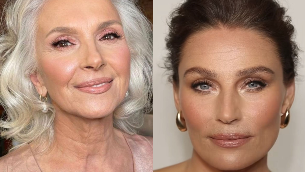 ideias de maquiagem para pele madura