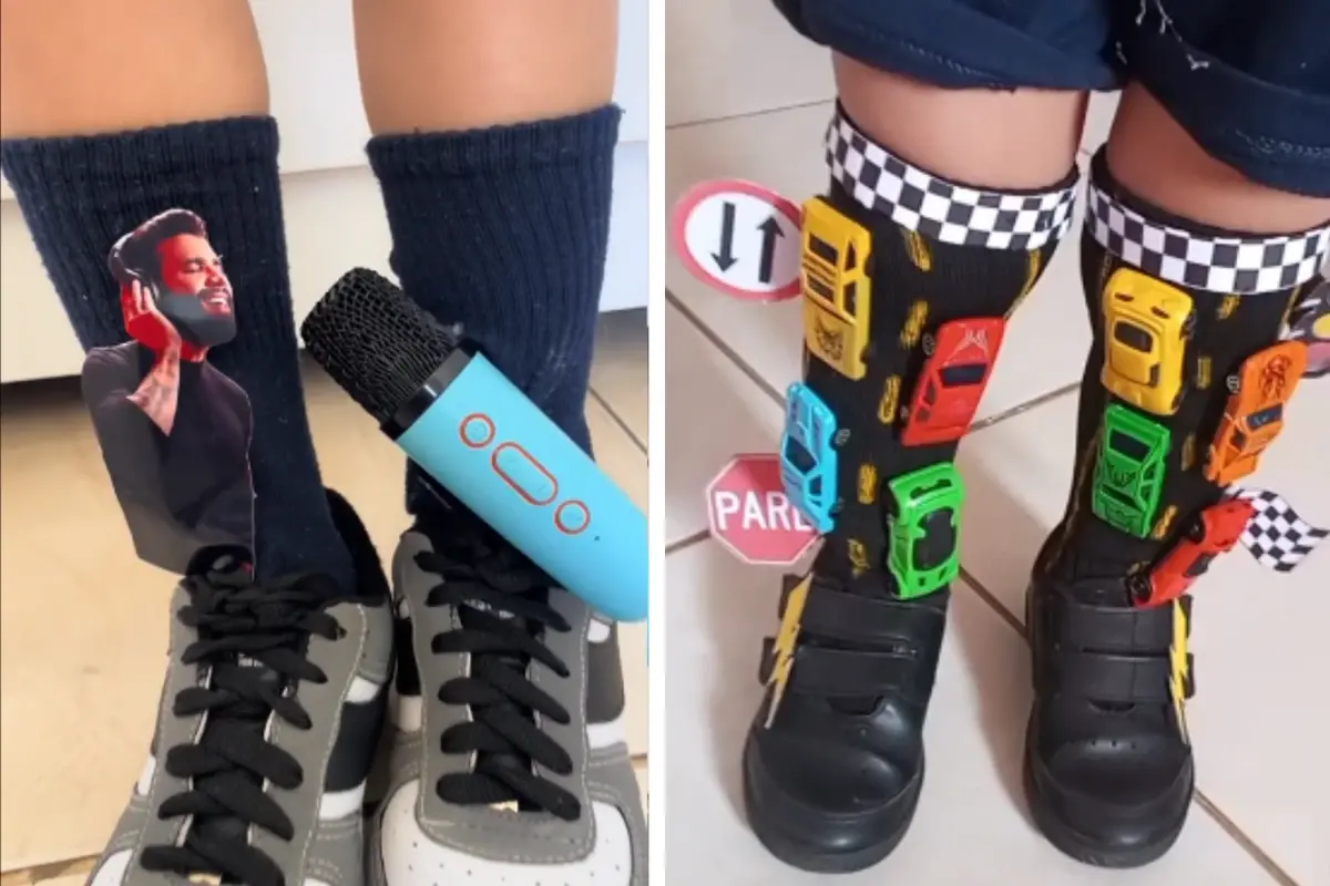 ideias de meia maluca para meninos