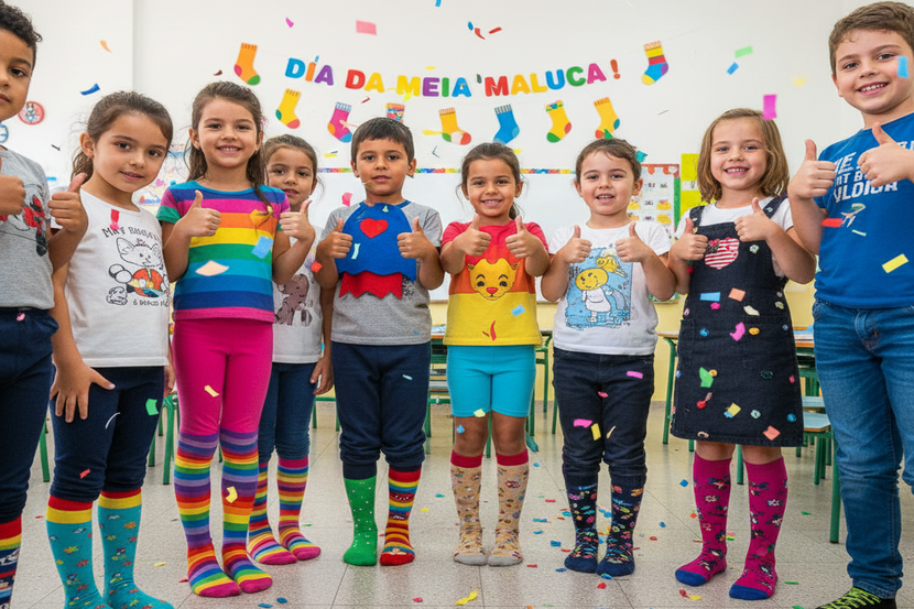 meia maluca de cano alto