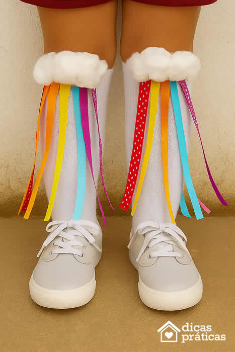 meia maluca com tema de personagens