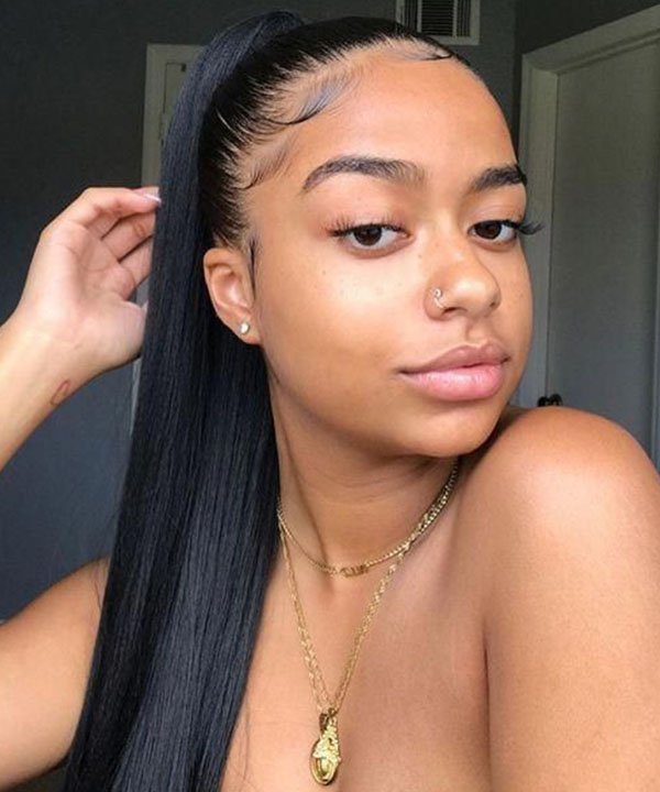 rabo de cavalo com topete