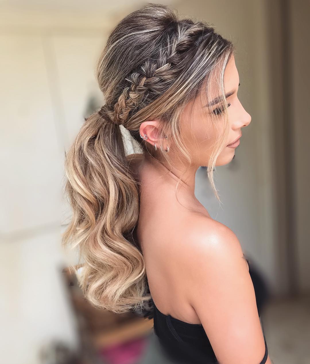 rabo de cavalo com lenço