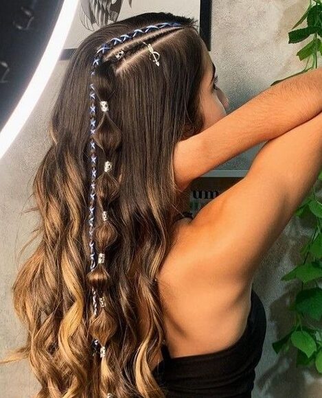 ideias de penteados com liguinhas para festa junina