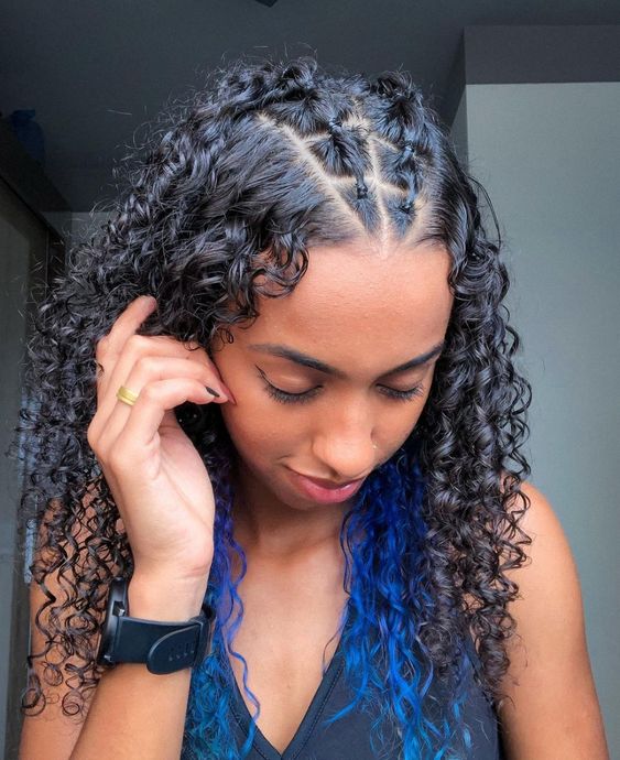 como fazer bubble braids em cabelo curto com liguinhas