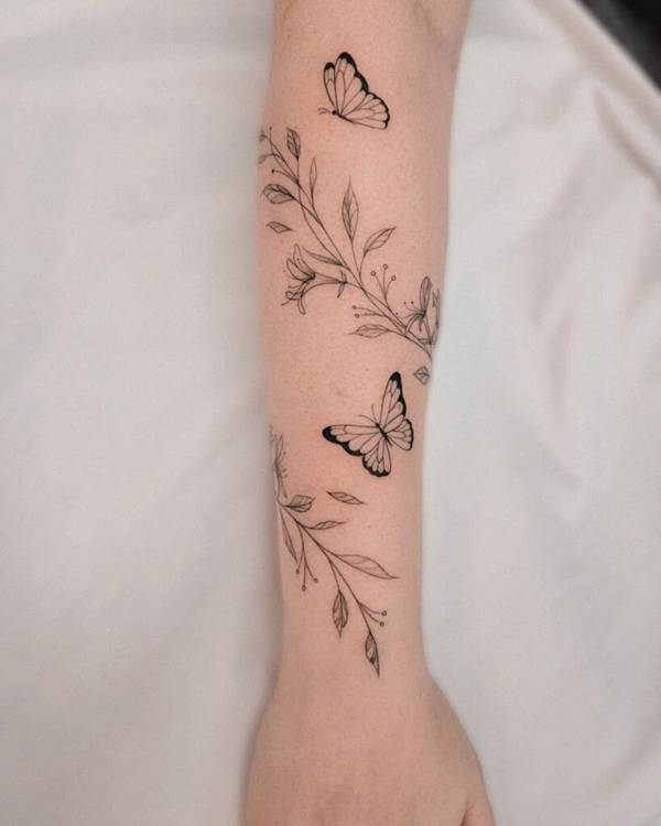 ideias de tatuagens femininas no braço