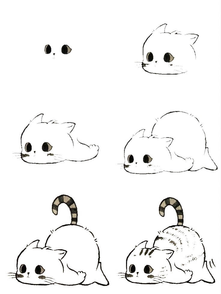 desenhos fofos a lápis