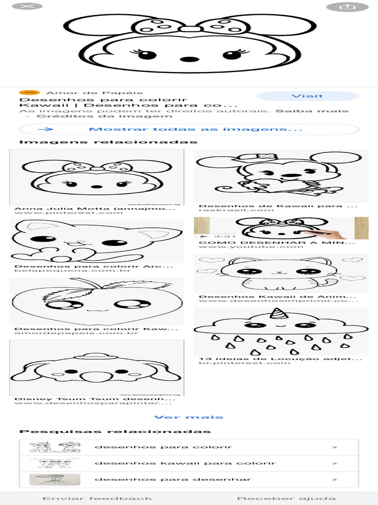 desenhos fofos de personagens