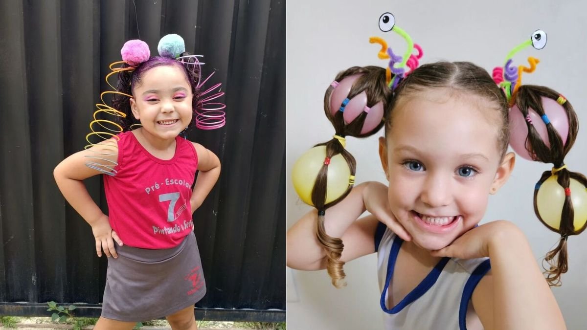 penteados cabelo maluco fáceis
