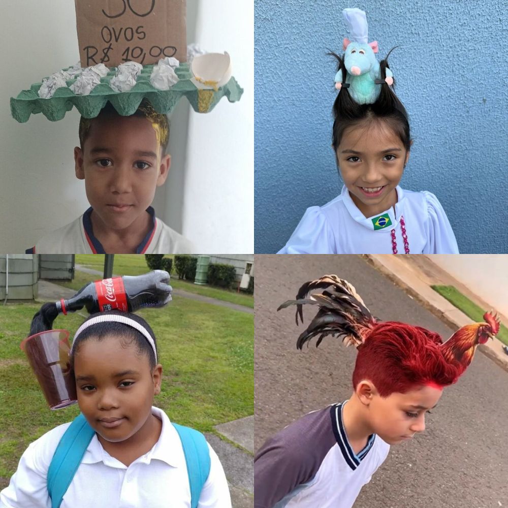 penteados cabelo maluco fáceis