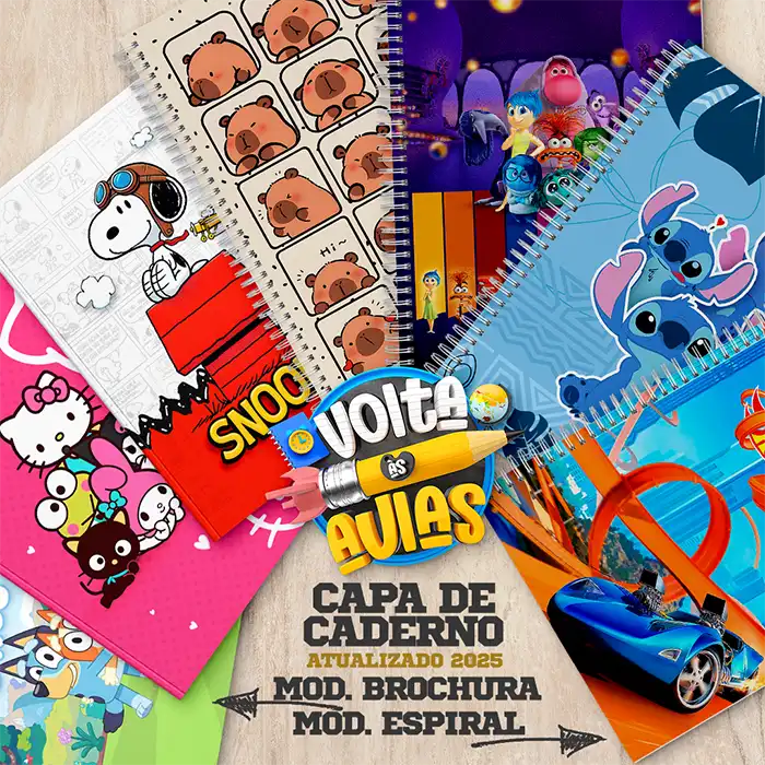 ideias para capa de caderno