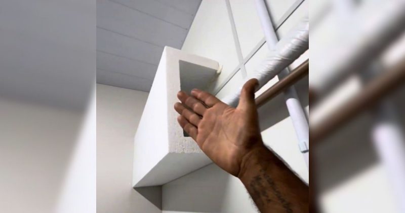 como esconder canos de aquecimento com plantas