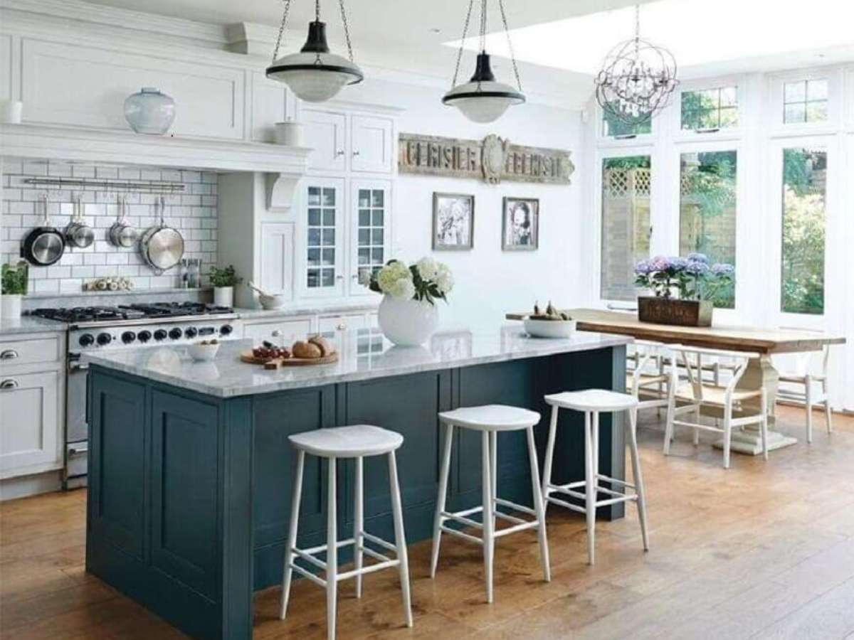 ideias de ilha de cozinha para casas pequenas