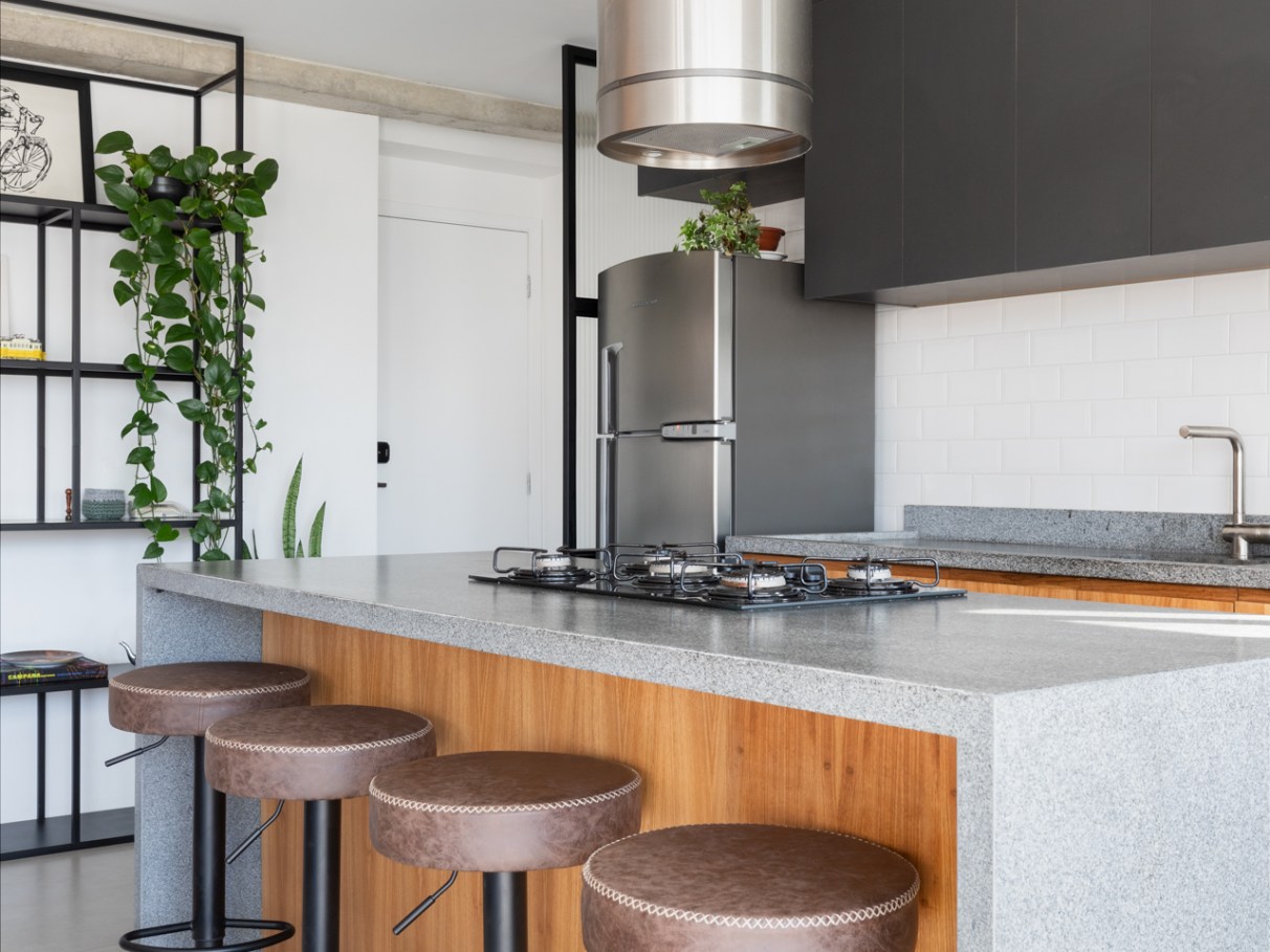 ideias de ilha de cozinha para casas pequenas