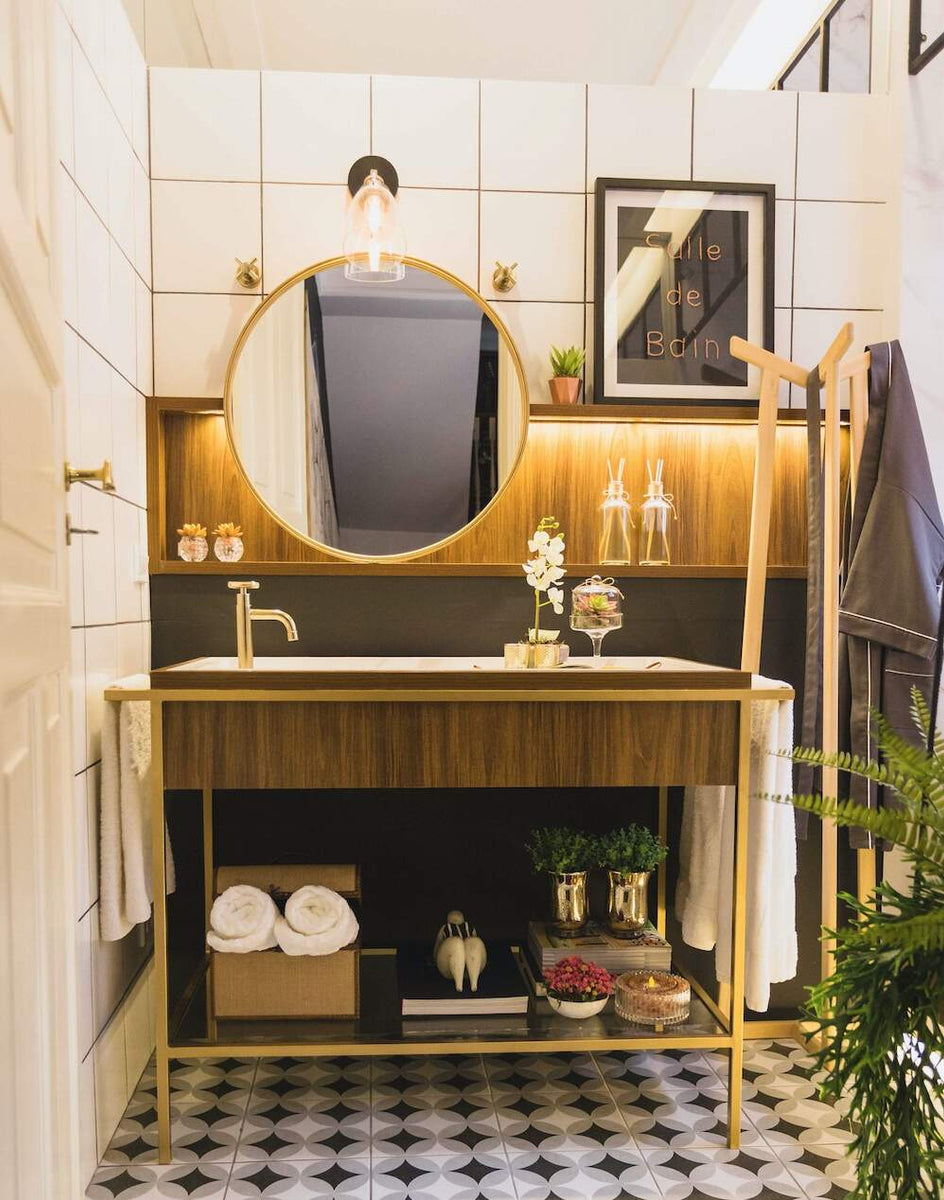 iluminação para bancada de banheiro