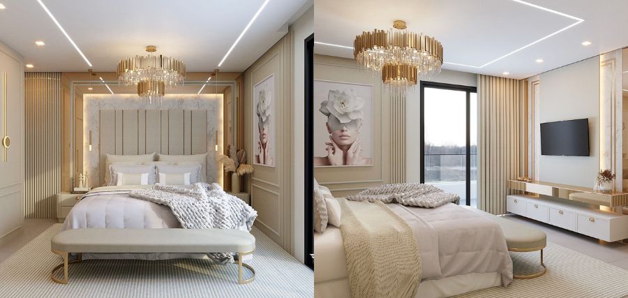 iluminação led ou amarela qual a melhor para quarto de casal