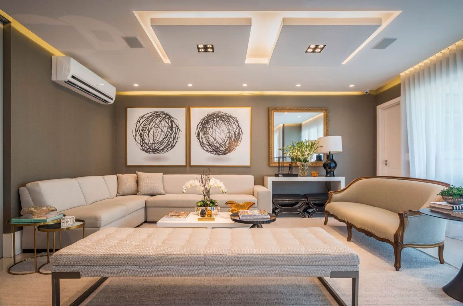 iluminacao para sala de estar