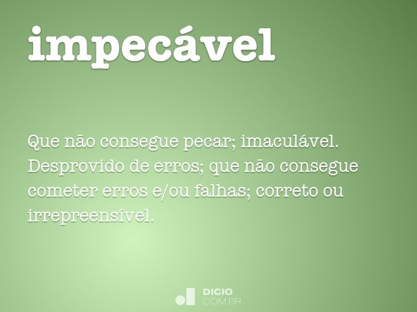 impecáveis