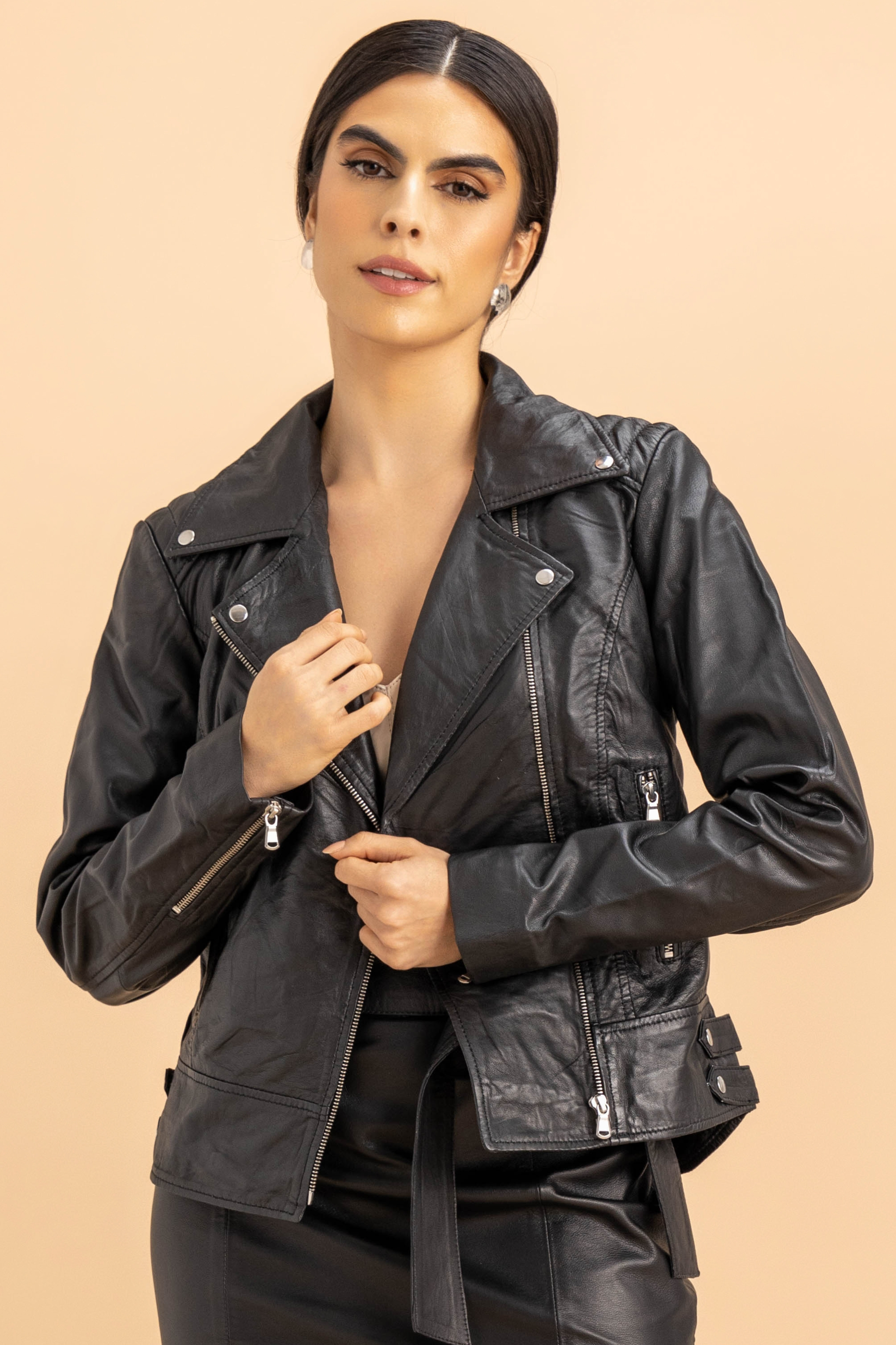 melhores jaquetas de couro feminina para comprar