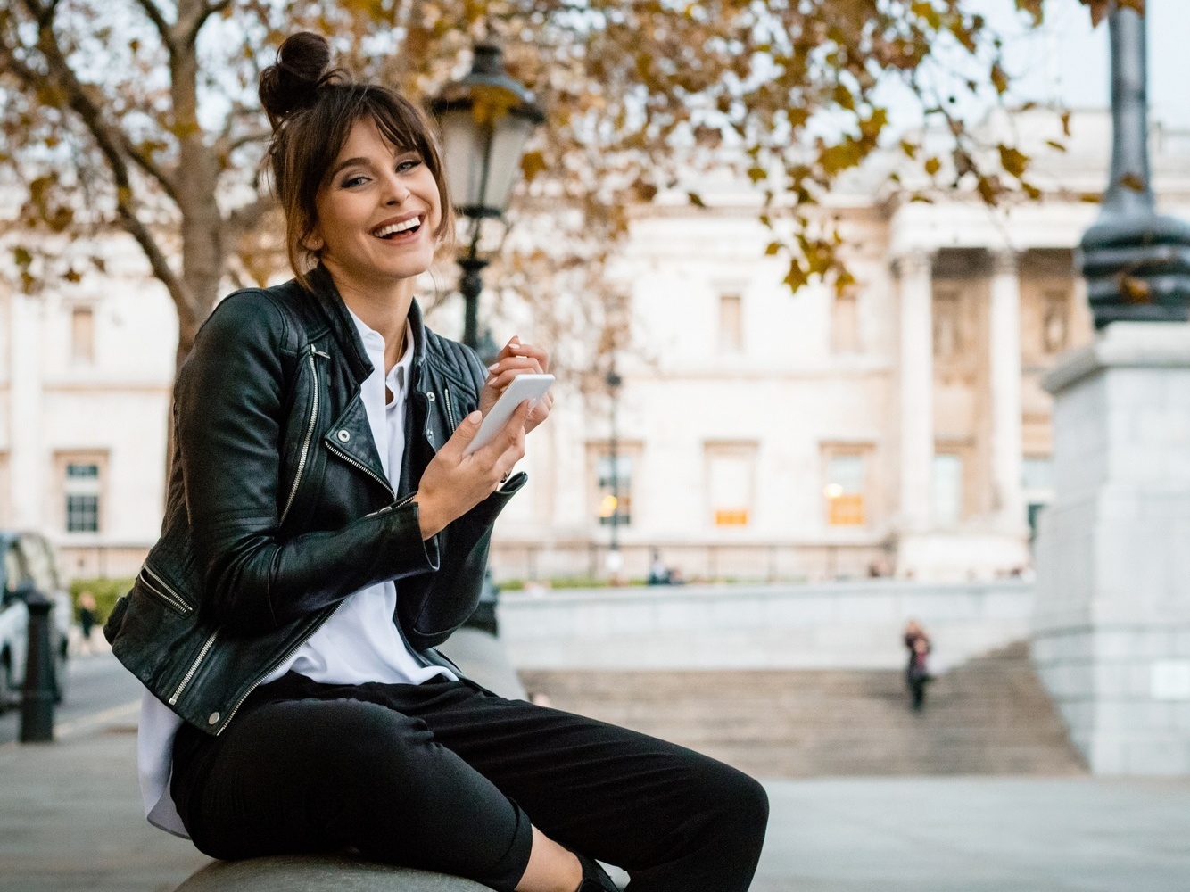 jaqueta de couro feminino