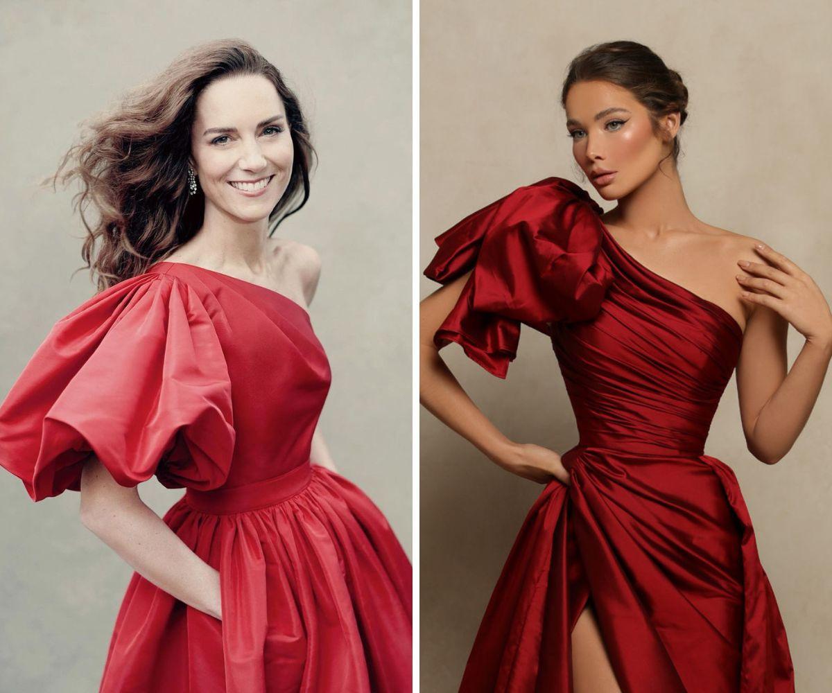 detalhes vestido vermelho givenchy gala castelo windsor