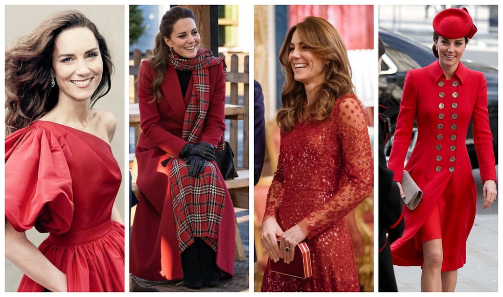 vestido vermelho kate middleton vs princesa diana