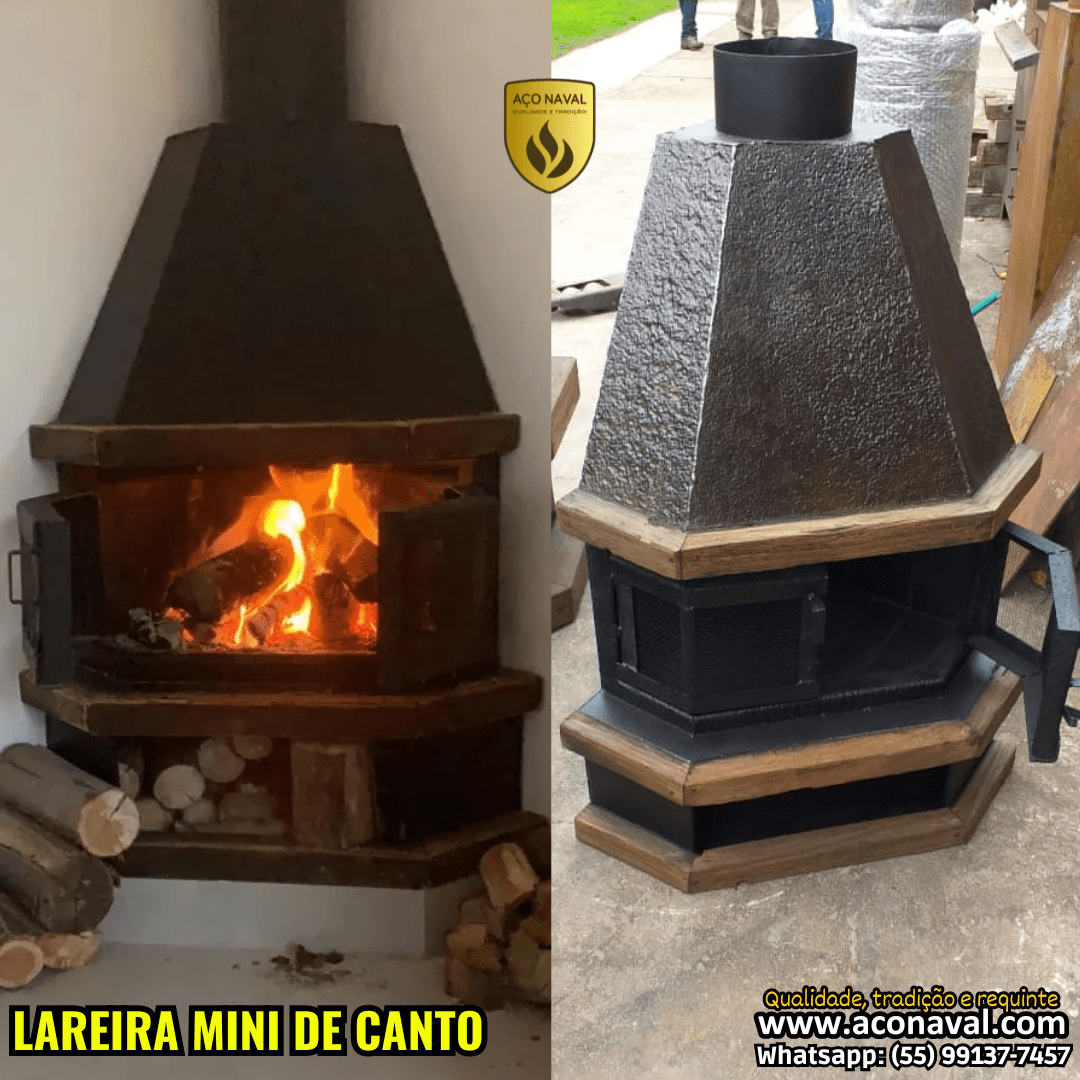 lareira de canto ecológica