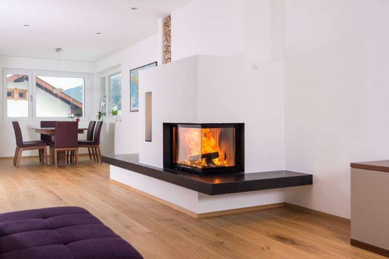 lareira de canto para apartamento