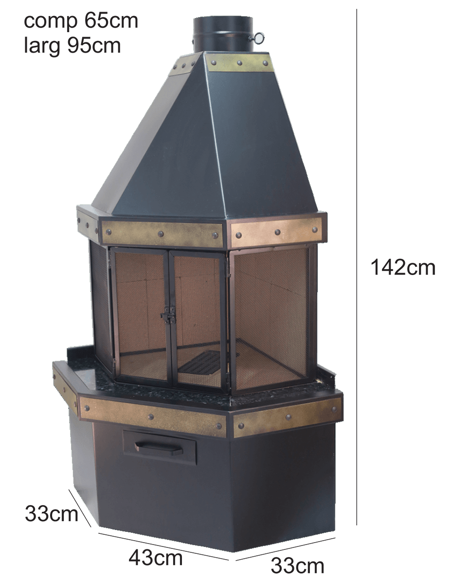 lareira de canto embutida