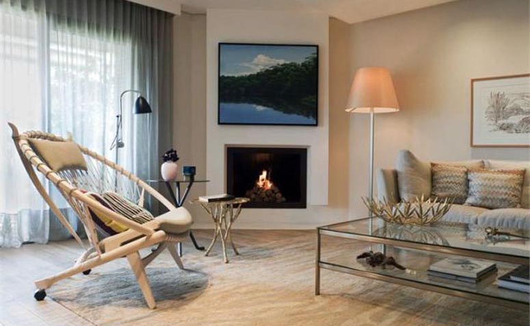 lareira de canto rústica