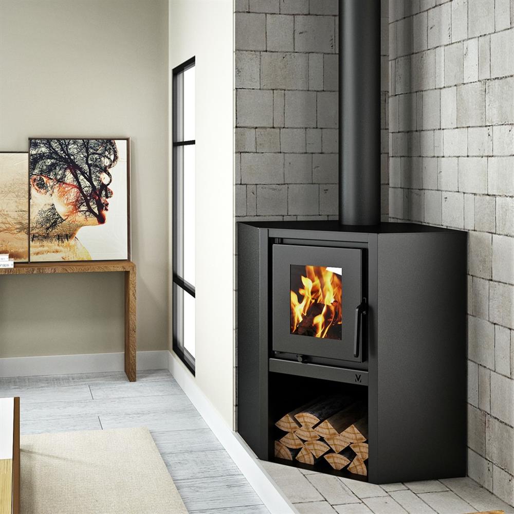 lareira de canto suspensa