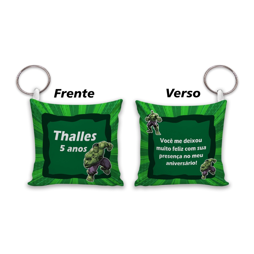 lembrancinhas do hulk