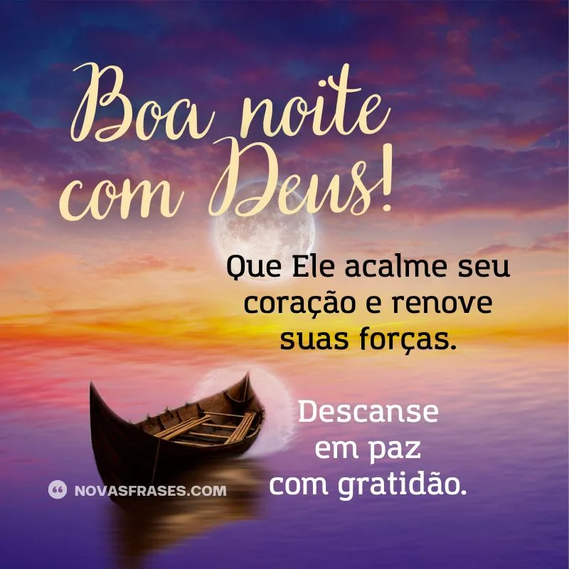 mensagem de boa noite com deus para quem está triste
