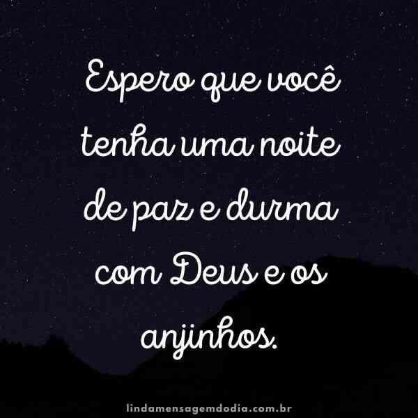 mensagem de boa noite com deus para família