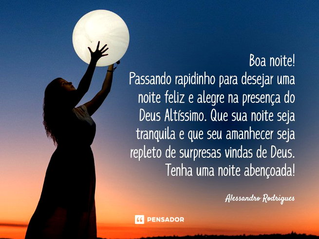 mensagem de boa noite com deus para família