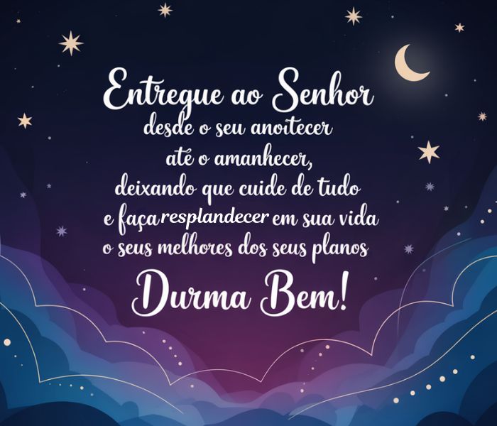 mensagem de boa noite com deus e anjos