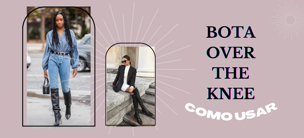 bota over the knee preta couro 2026
