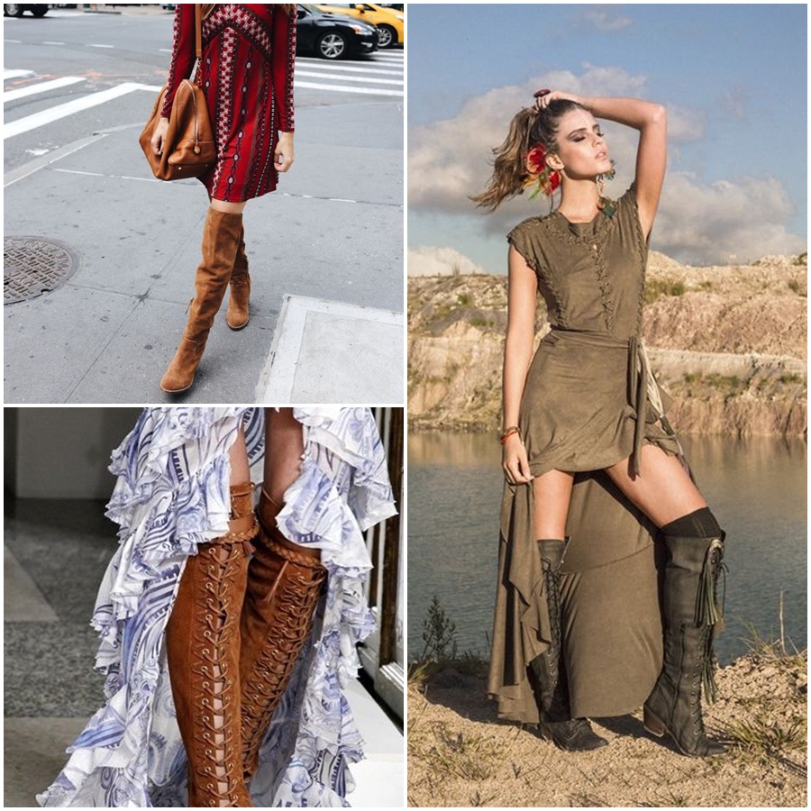 inspiração look bota over the knee 2026