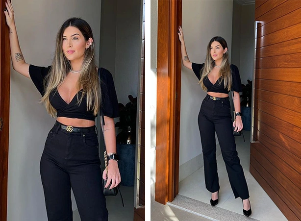 look preto feminino