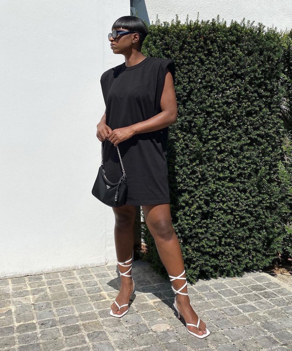 look preto vs look colorido