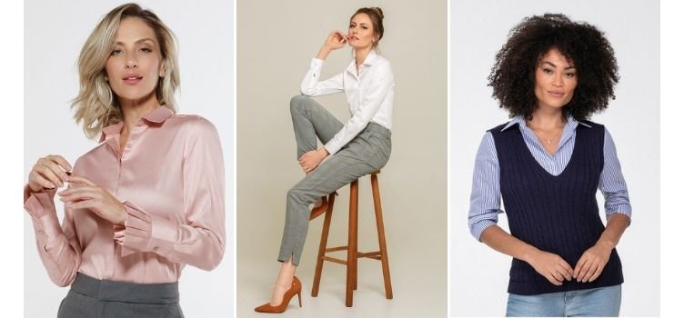 look social feminino para trabalho