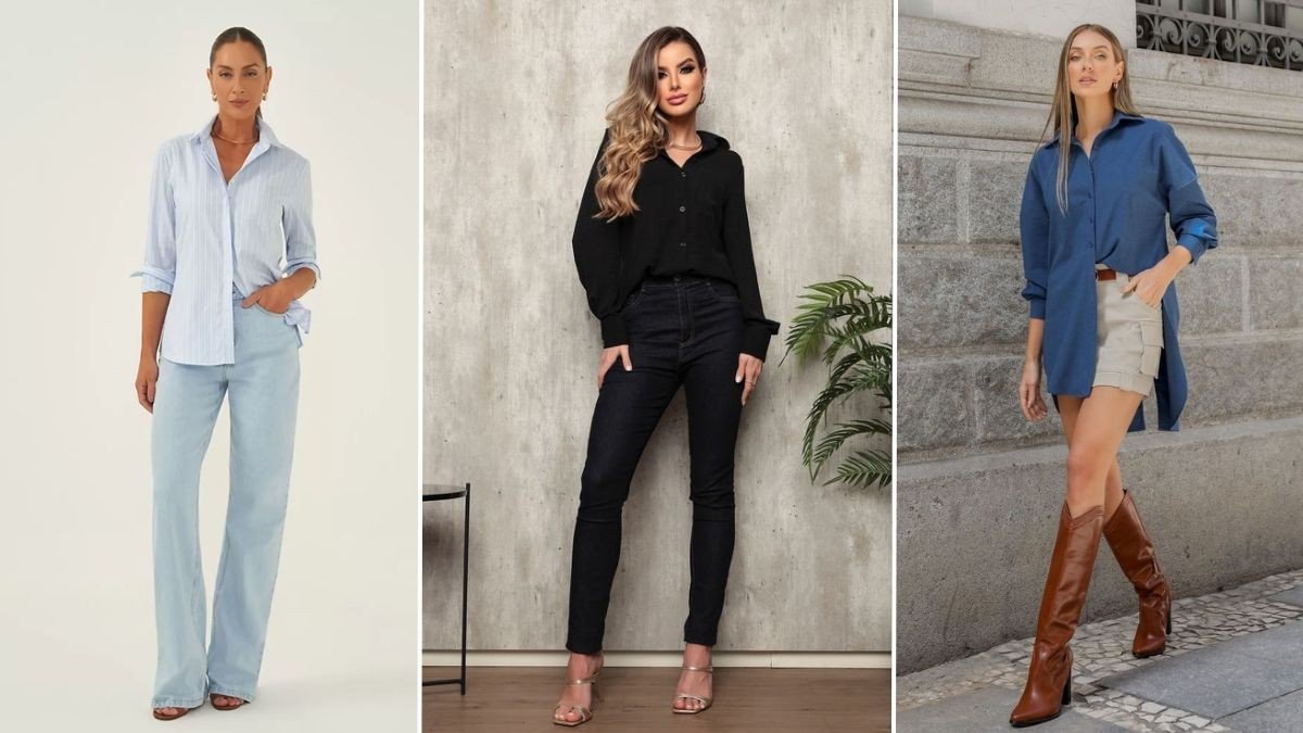 look social feminino monocromático
