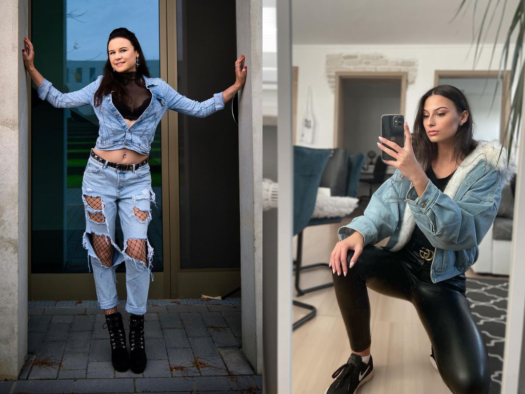 erros ao usar jaqueta jeans clara