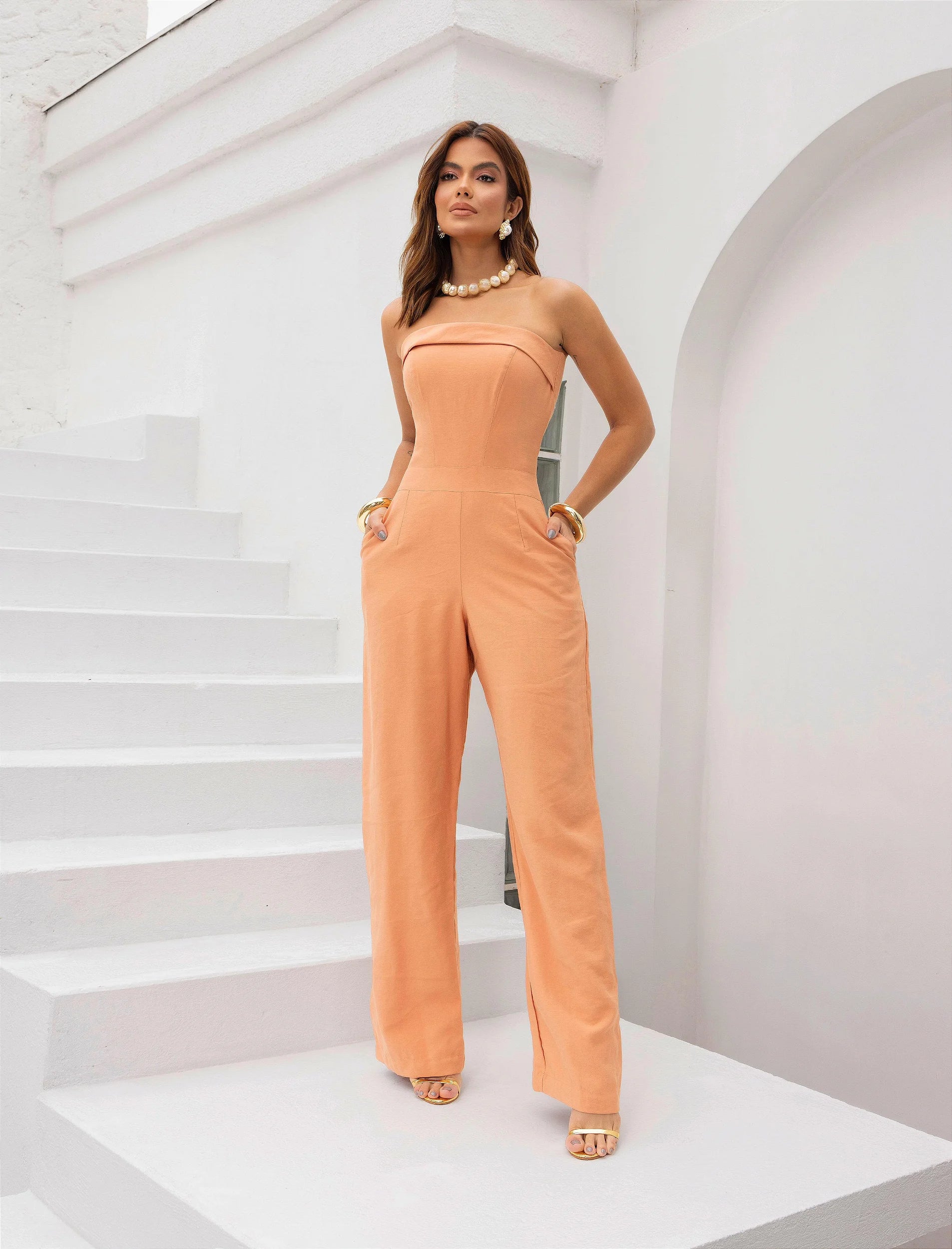 macacão feminino longo preto