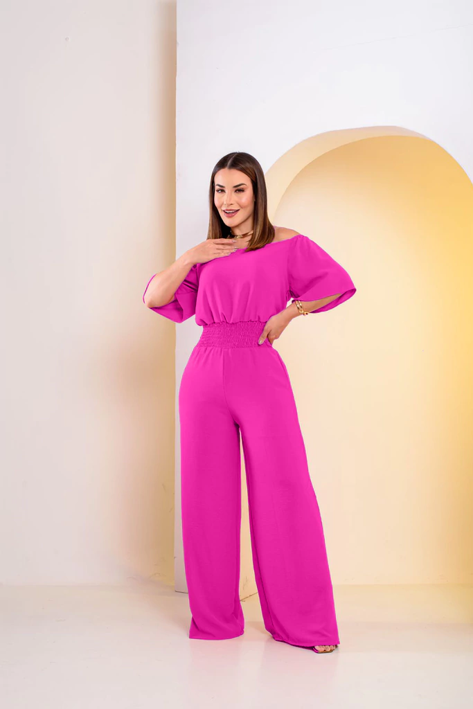 macacão feminino longo de linho