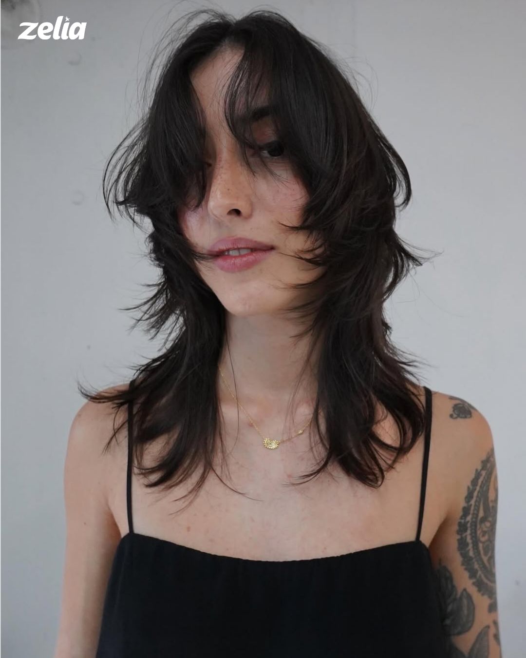 ideias de cabelo longo com franja igual maju trindade