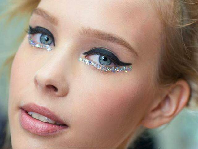 maquiagem com glitter