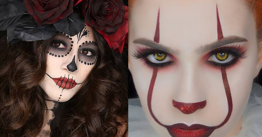como fazer maquiagem de halloween fácil e rápida