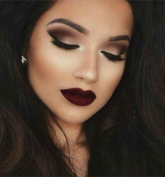 maquiagem de noiva escura